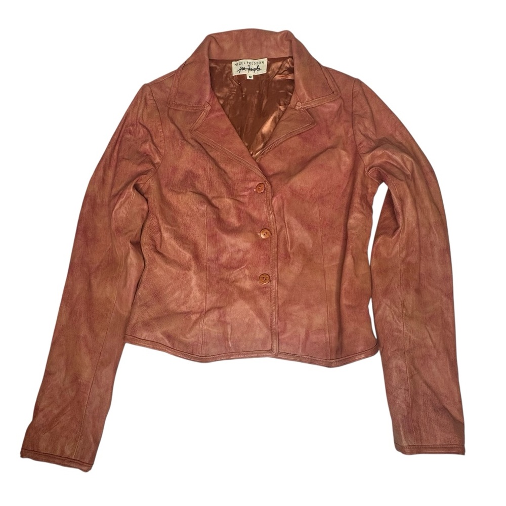 NEW Nigel Preston for Free People Little Heart Bolero Lambskin Leather Jacket m - Picture 7 of 13